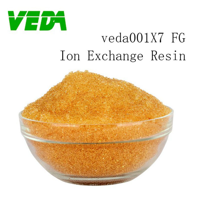Food-grade ion exchange resin for softened water veda001X7 FG