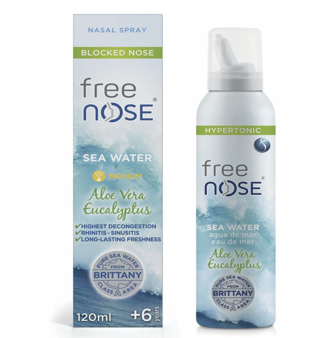 Free Nose® Hypertonic sea water with Aloe vera & Eucalyptus