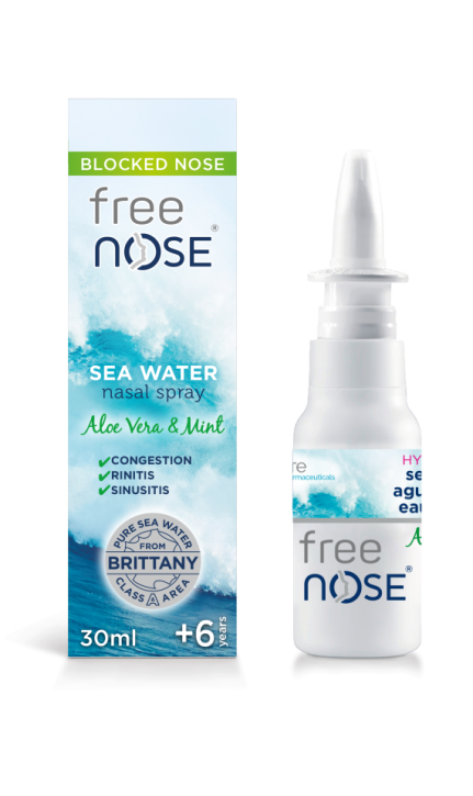 Free Nose® Hypertonic sea water with Aloe vera & Mint 2