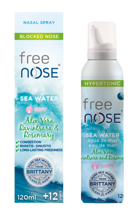Free Nose® Hypertonic sea water with Aloe vera, Ravintsara & Rosemary