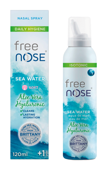 Free Nose® Isotonic sea water with Aloe vera & Hyaluronic acid