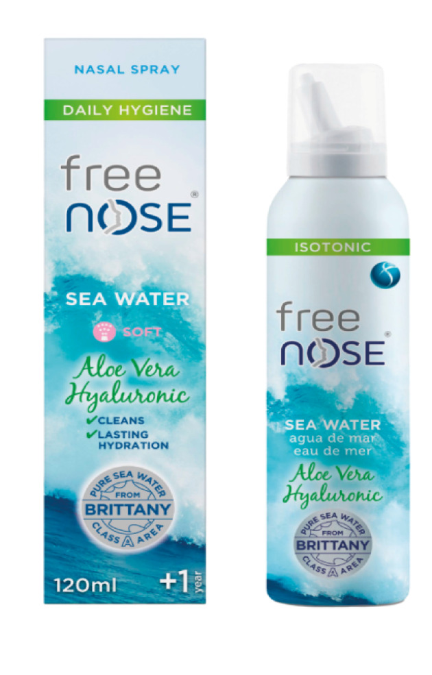 Free Nose® Isotonic sea water with Aloe vera & Hyaluronic acid