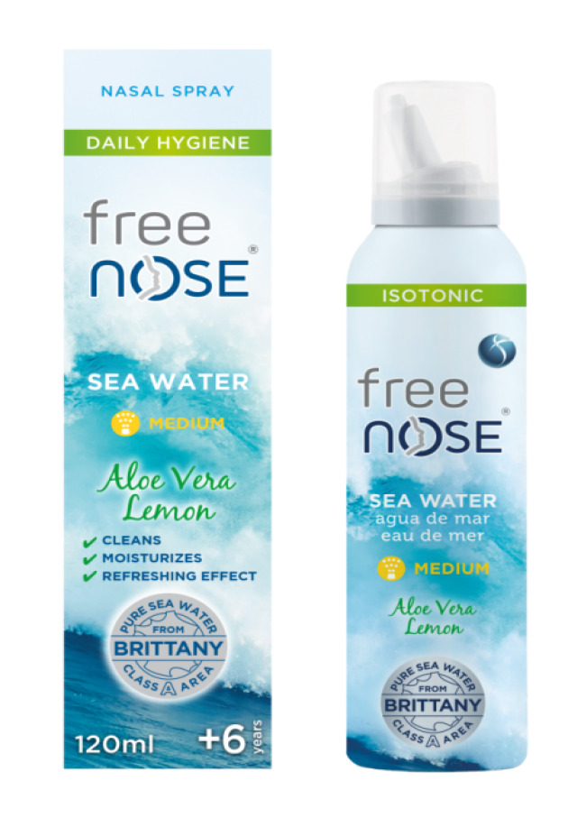 Free Nose® Isotonic sea water with Aloe vera & Lemon