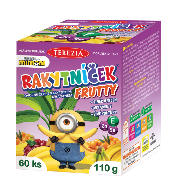 Fruit Jellies with Sea Buckthorn and Banana + Zinc and Selenium + Vitamin E + Probiotics