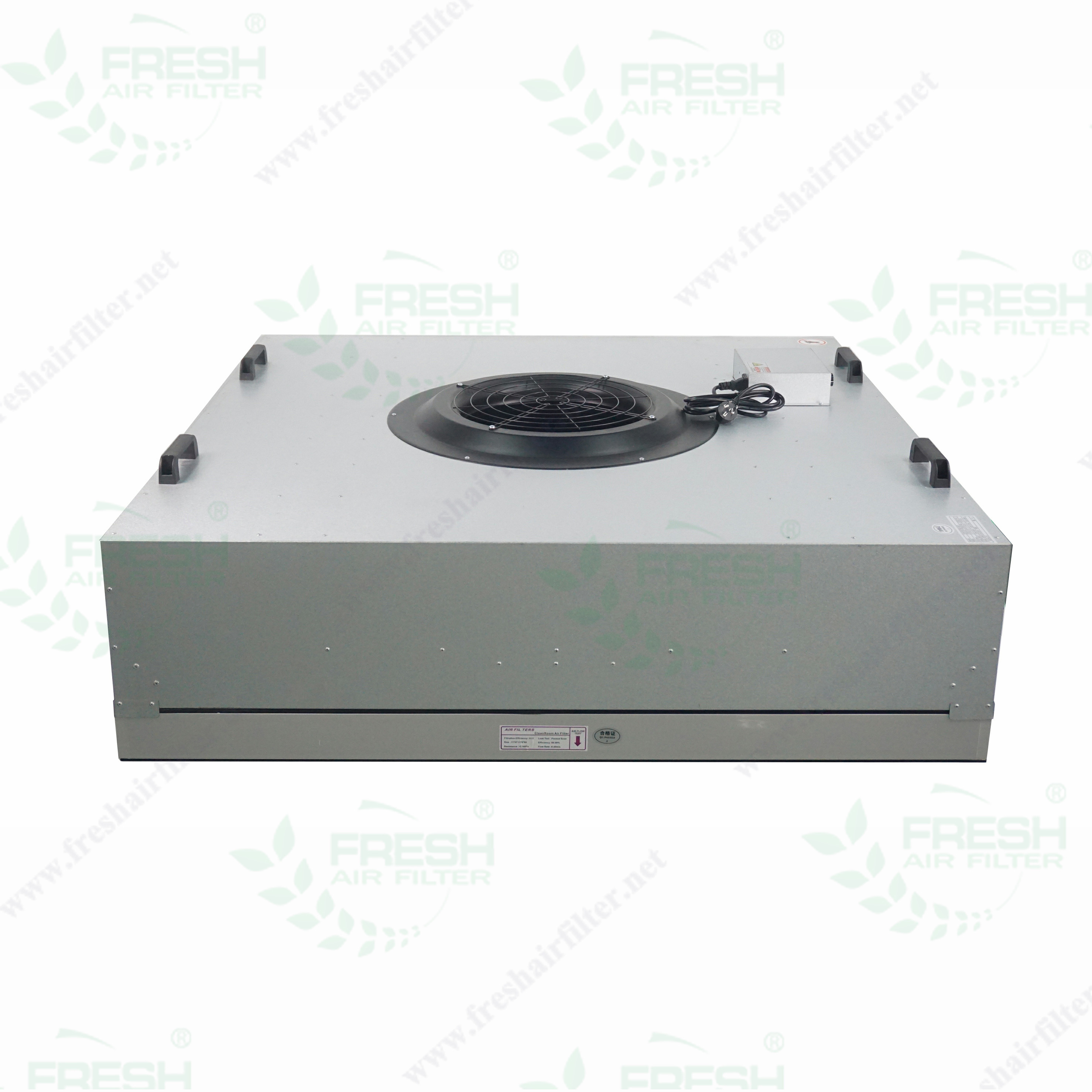 Galvanized Steel AC Fan Filter Unit (FFU) with H13 HEPA 2