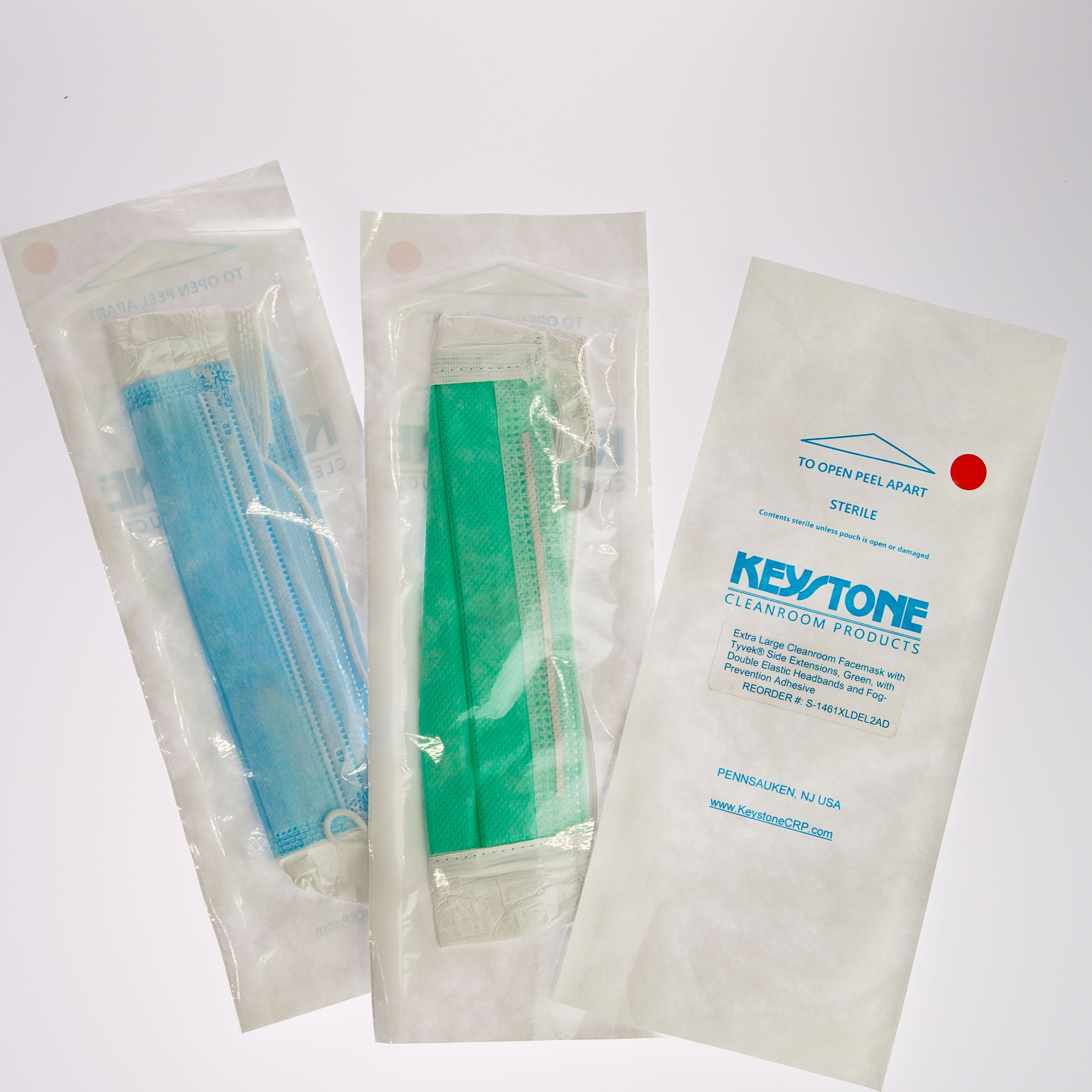 Gamma Irradiated Cleanroom Facemasks With Tyvek Side Extensions 3