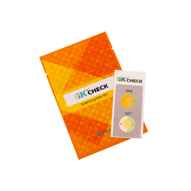 GK CHECK – Rapid test for detecting two types of substances (GHB and Ketamine)