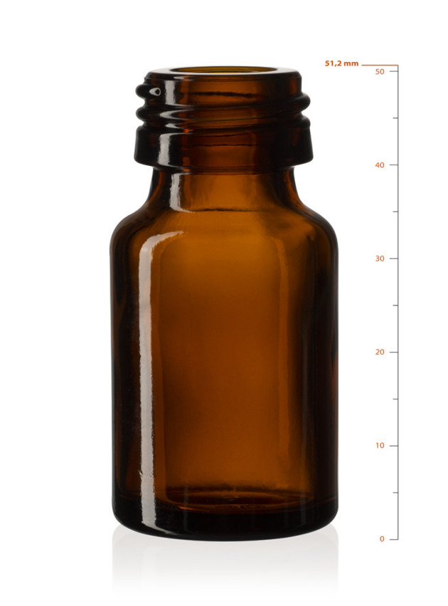 Glass bottles for drops and sprays