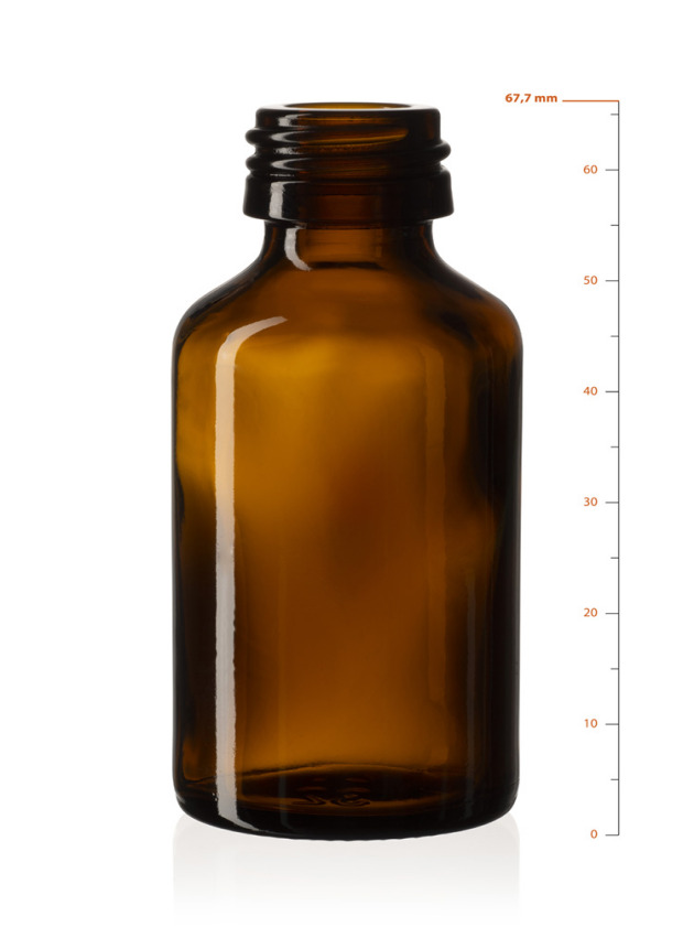 Glass bottles for drops and sprays