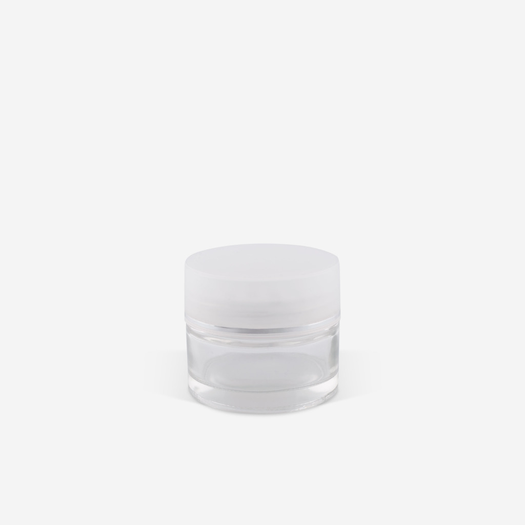 GLASS CREAM JAR 1