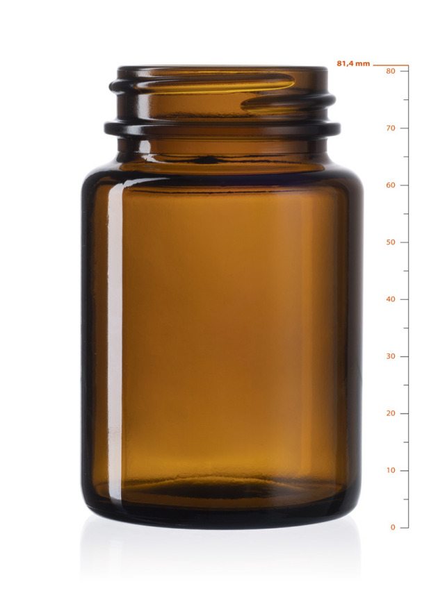 Glass pill containers