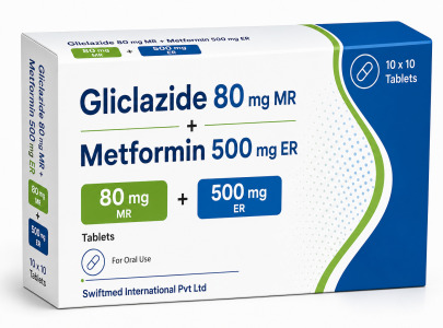 Gliclazide 30/60/80mg MR + Metformin 500mg ER