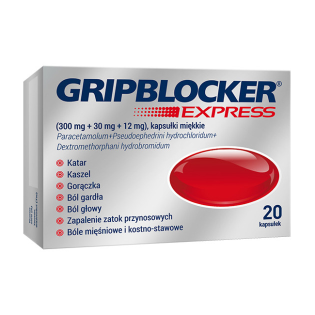 GRIPBLOCKER EXPRESS (paracetamol, pseudoephedrine, dextromethorphan)