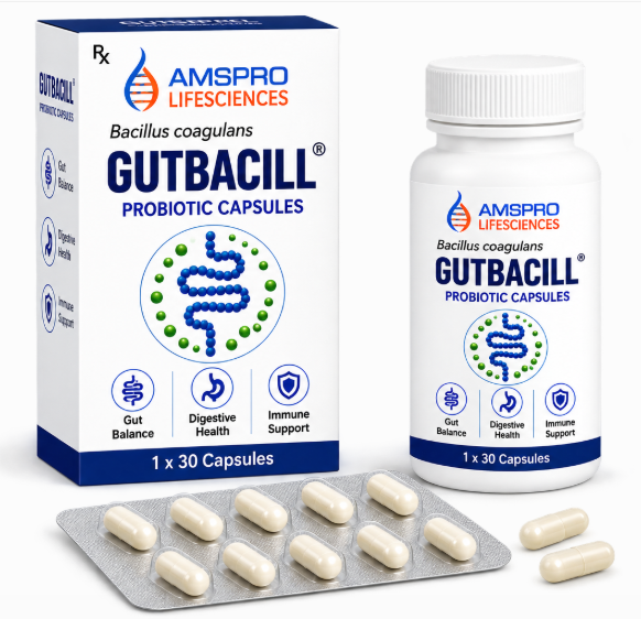 GUTBACILL – Bacillus coagulans Probiotic Capsules 4 Billion CFU