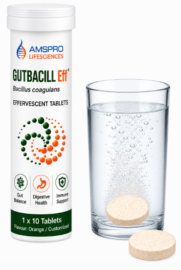 GUTBACILL Eff – Bacillus coagulans Effervescent Tablets 2 Billion / 5 Billion CFU
