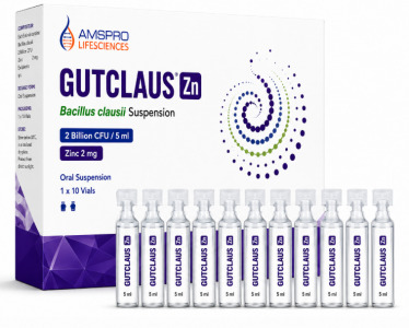 GUTCLAUS Zn – Bacillus clausii + Zinc Probiotic Oral Suspension 2 / 4 Billion CFU
