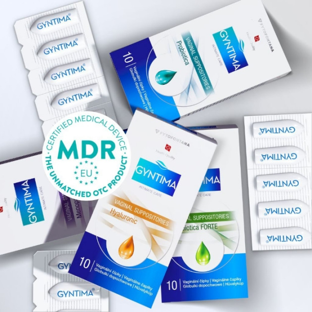 GYNTIMA vaginal suppositories - MDR certified medical device