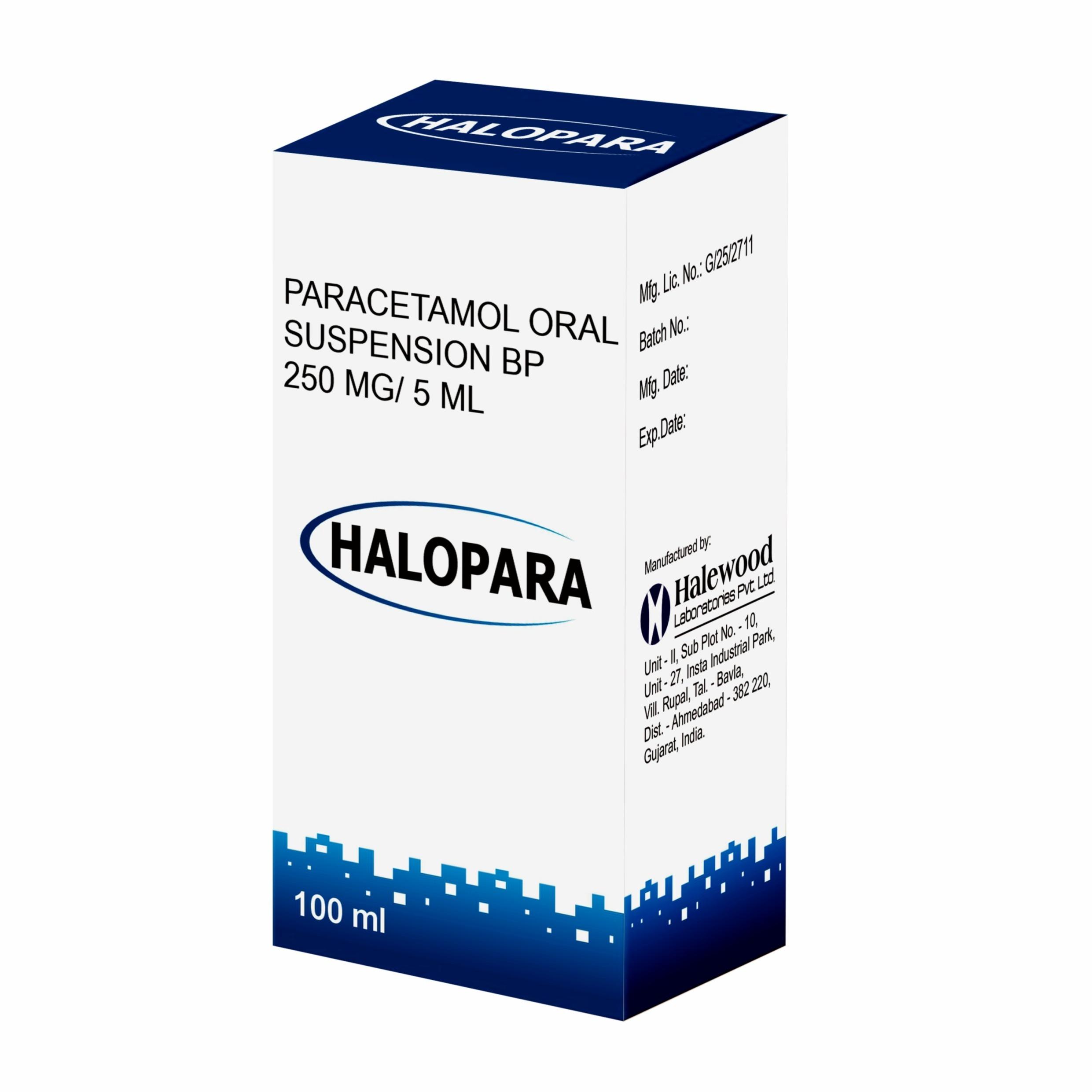 Halopara (Paracetamol Oral Suspension)