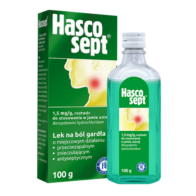 Hascosept 1,5mg/ml (benzydaminum)