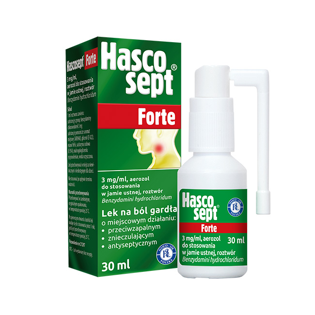Hascosept Forte 3mg/ml (benzydaminum)