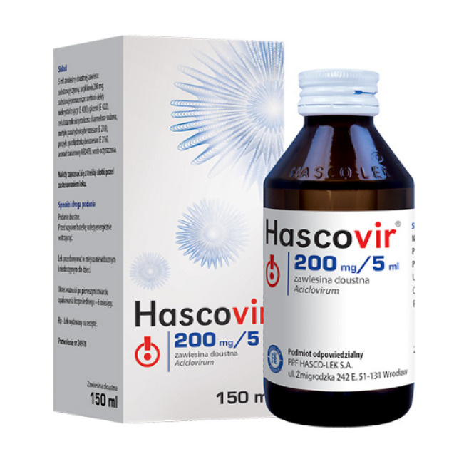 Hascovir suspension 200mg/400mg (aciclovirum)