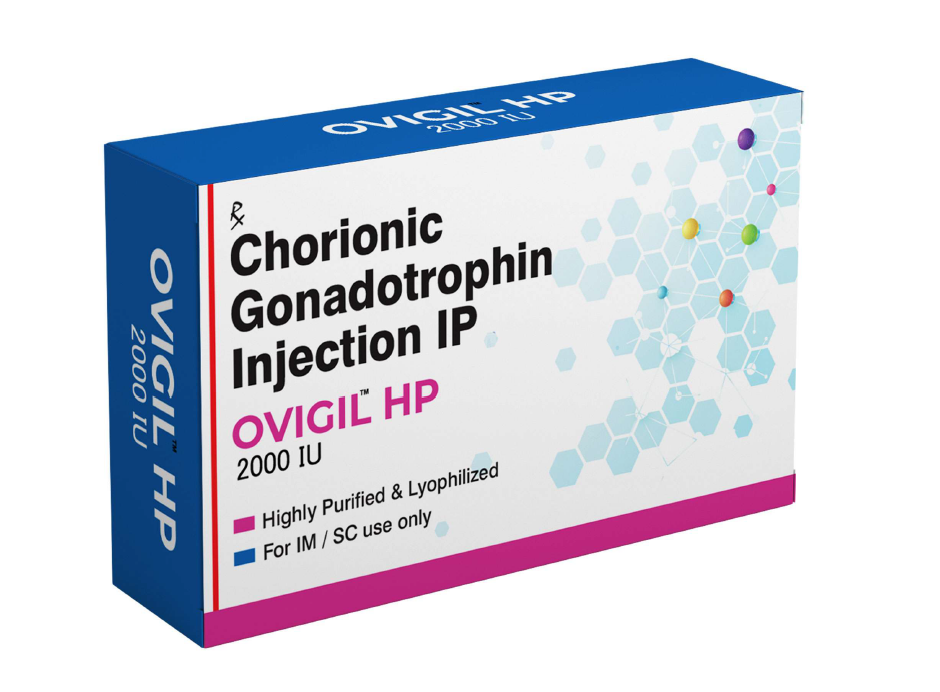 HCG/Chorionic Gonadotrophin for Injection BP -OVIGIL HP 2000 IU 2