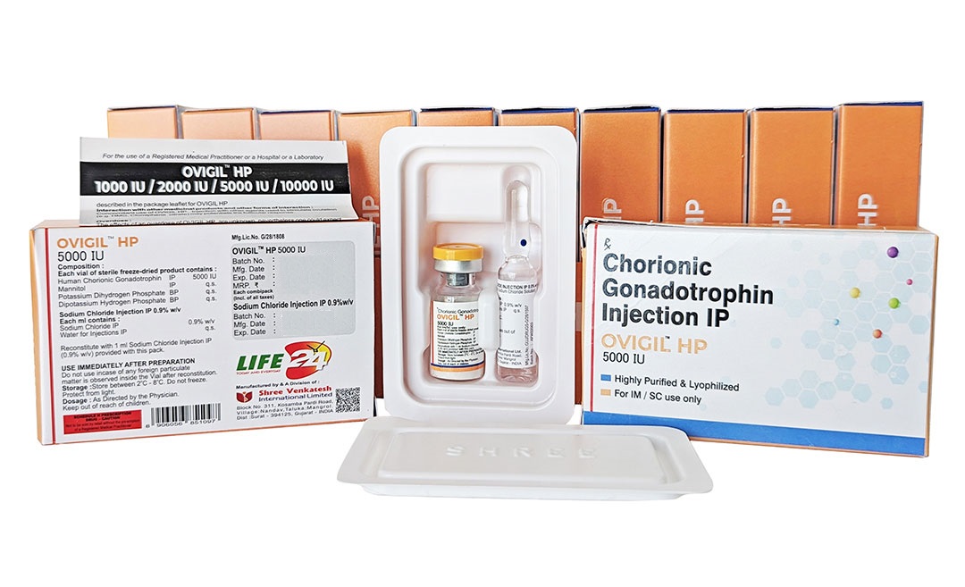 HCG/Chorionic Gonadotrophin for Injection -OVIGIL HP 5,000 IU 1