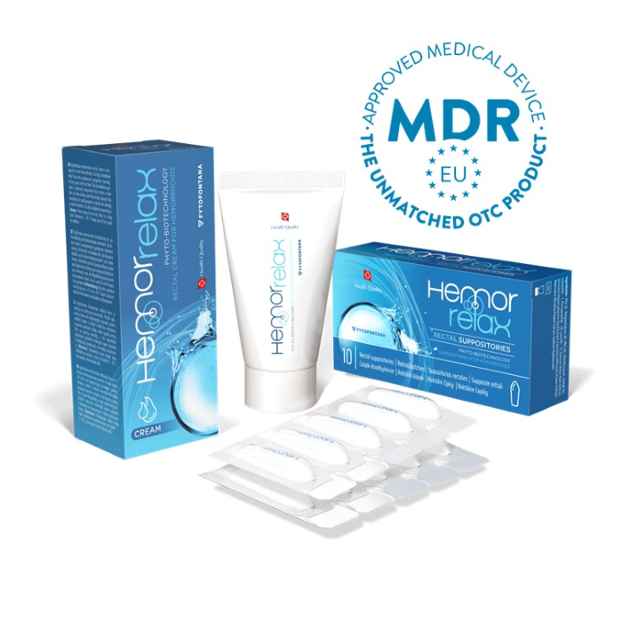 HEMORRELAX rectal cream & suppositories with BOTOX effect  - MDR certified medical device 1