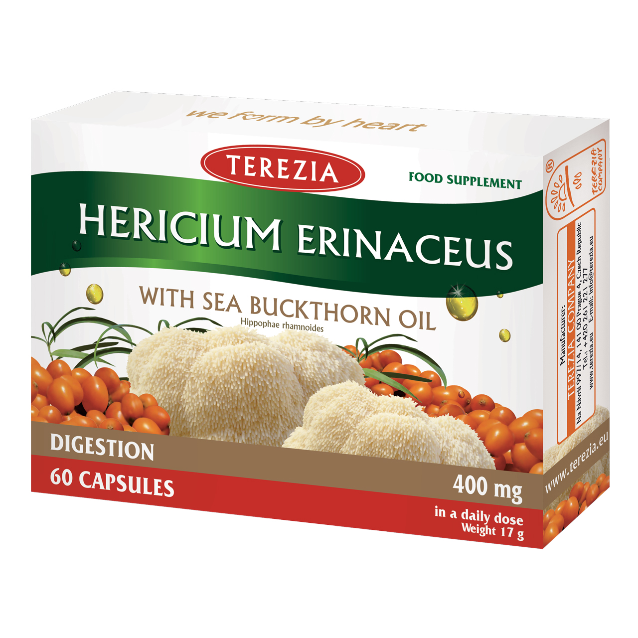 Hericium Erinaceus with Sea Buckthorn Oil (Lion´s Mane) | CPHI Online