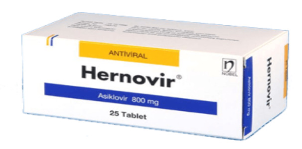 Hernovir (Acyclovir) 200 mg, 400 mg, 800 mg Tablet