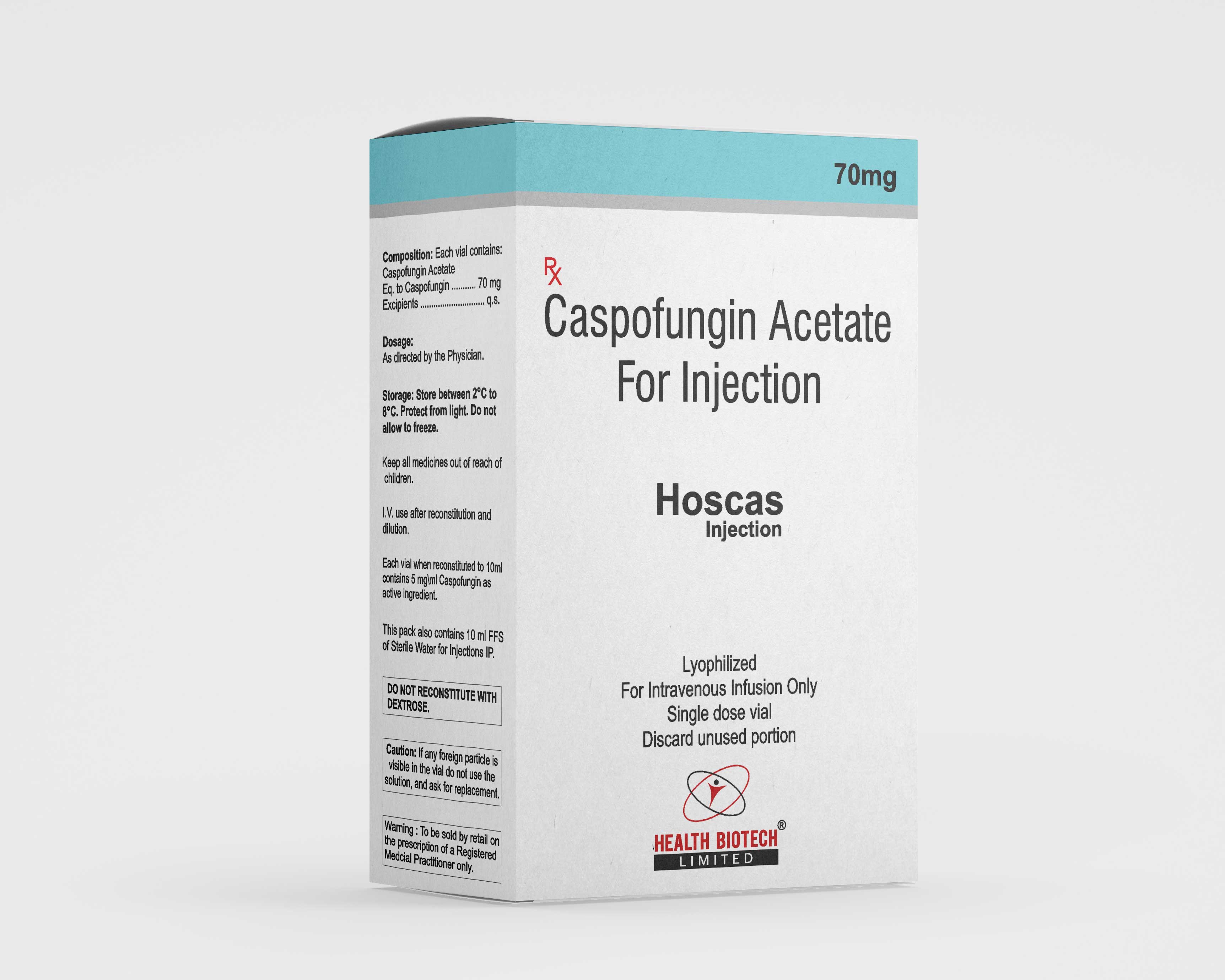 HOSCAS - CASPOFUNGIN ACETATE INJECTION 70MG