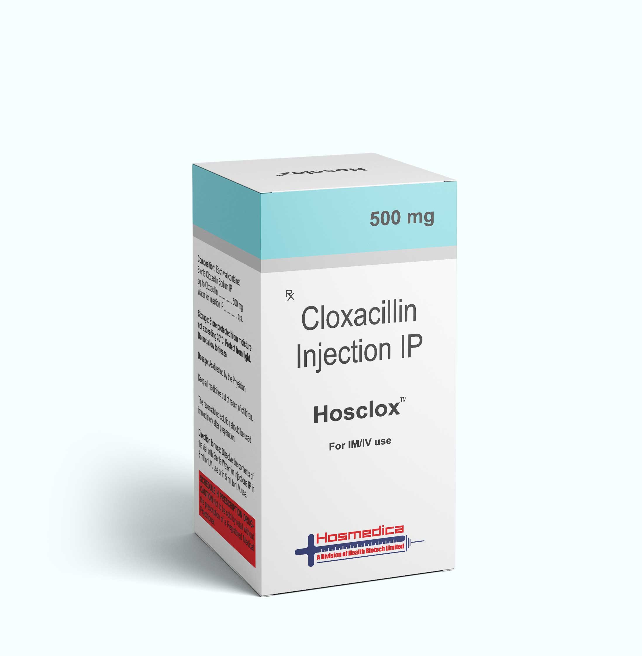 HOSCLOX - CLOXACILLIN INJECTION IP 500 MG