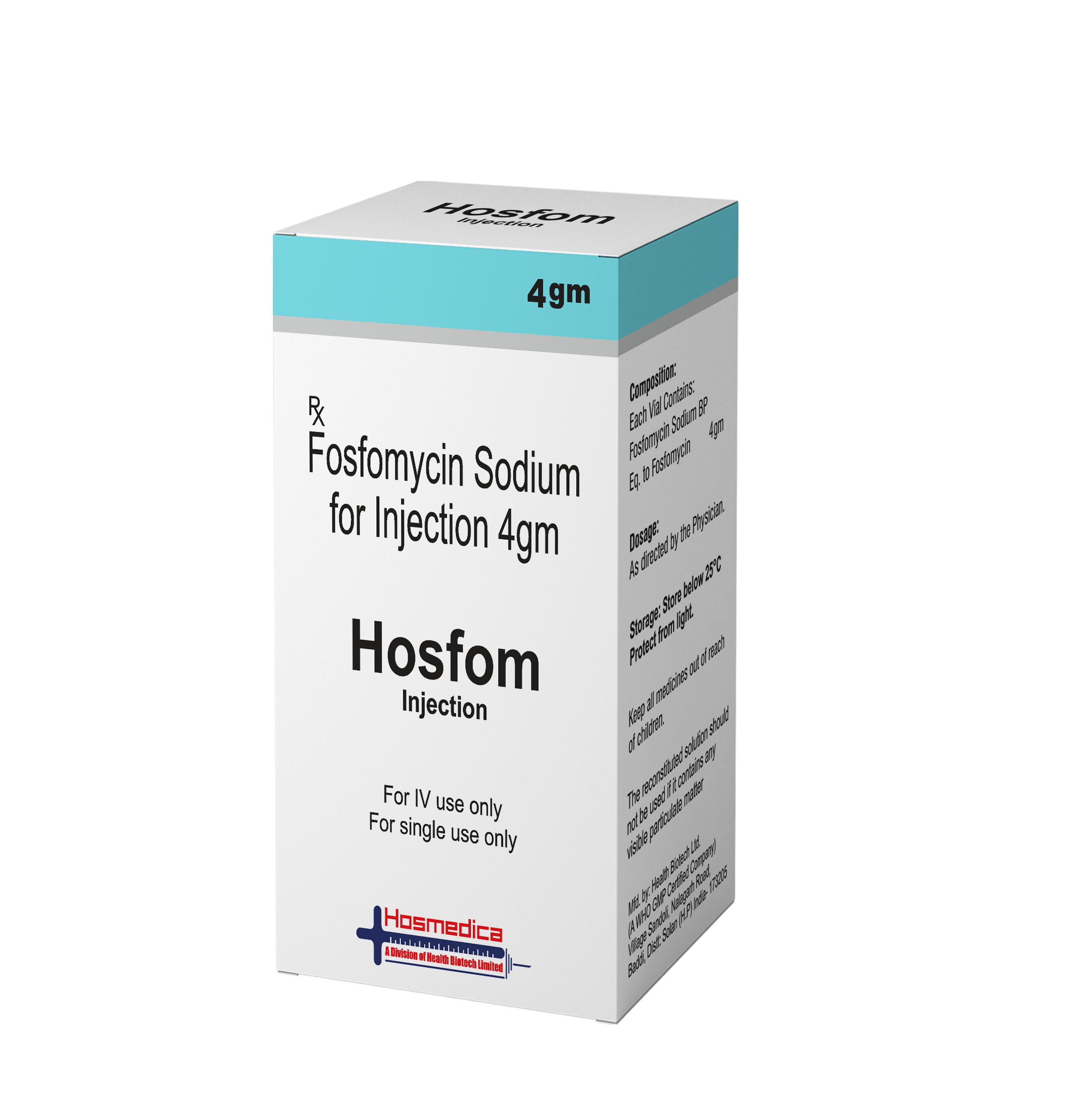 HOSFOM - FOSFOMYCIN SODIUM FOR INJECTION 4GM