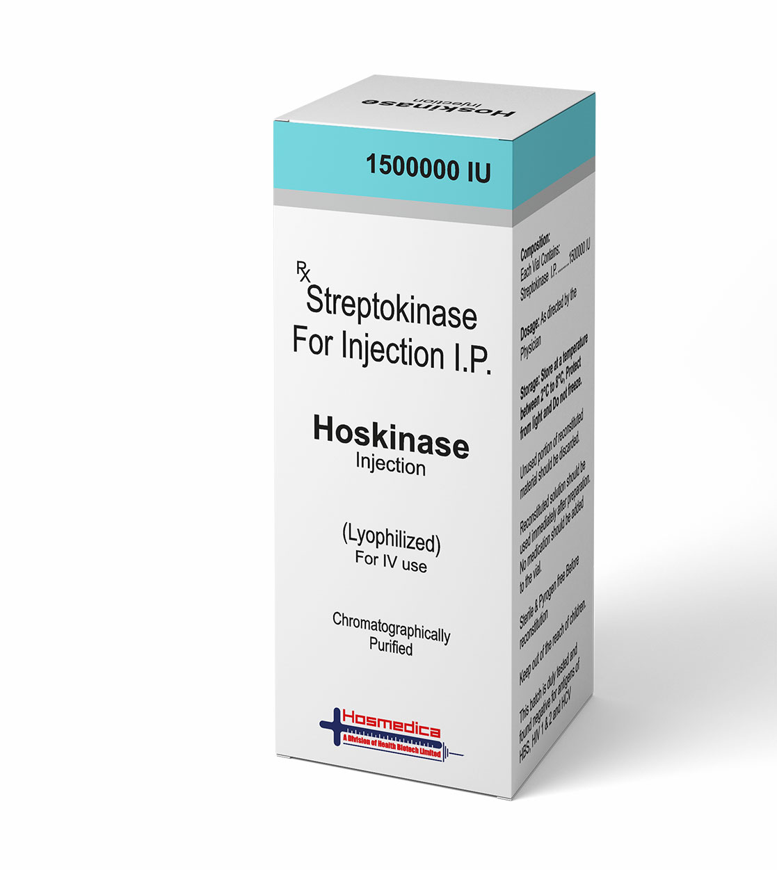 HOSKINASE - STREPTOKINASE FOR INJECTION IP 1500000 IU