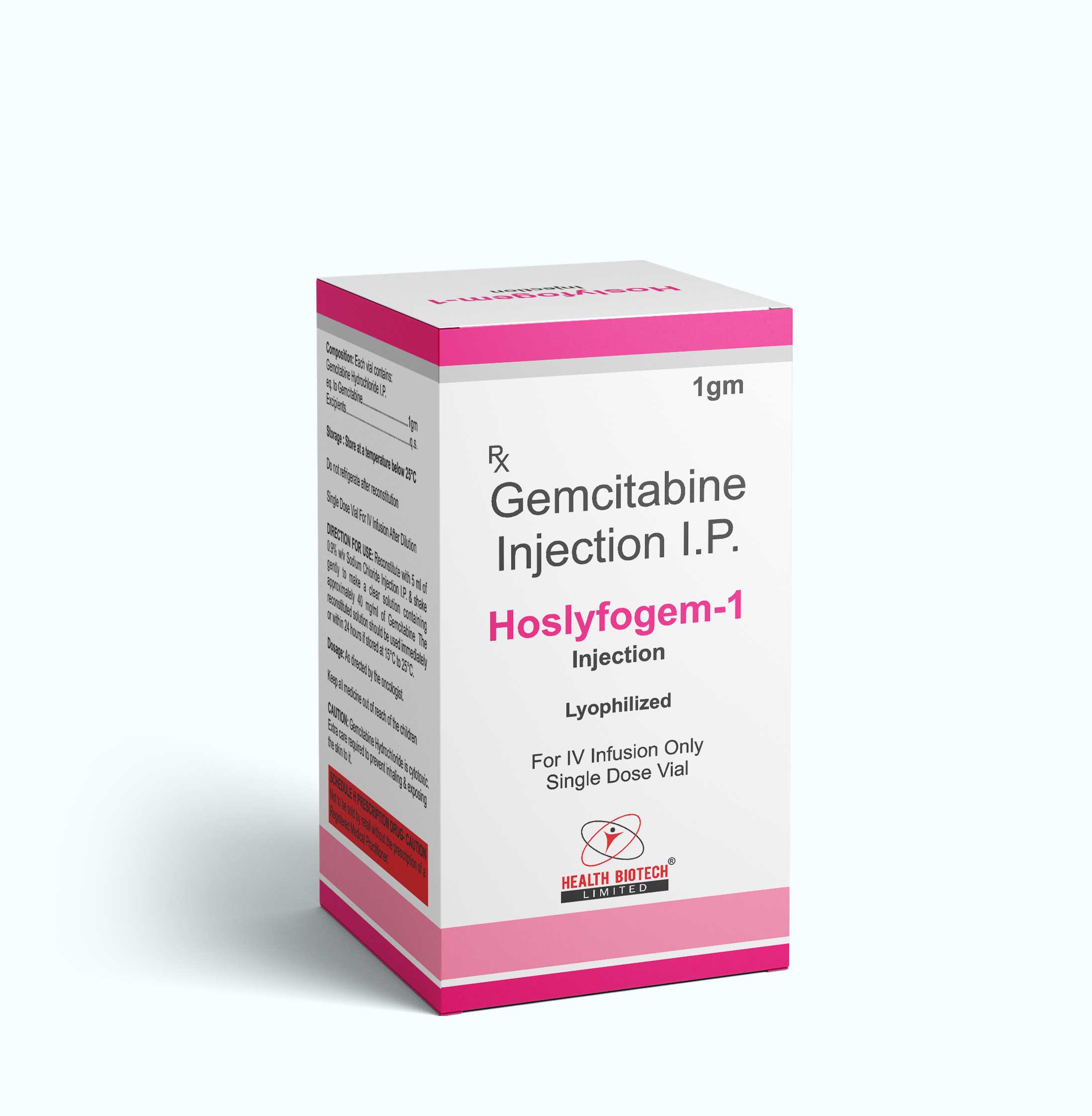 HOSLYFOGEM-1 : GEMCITABINE INJECTION IP 1GM