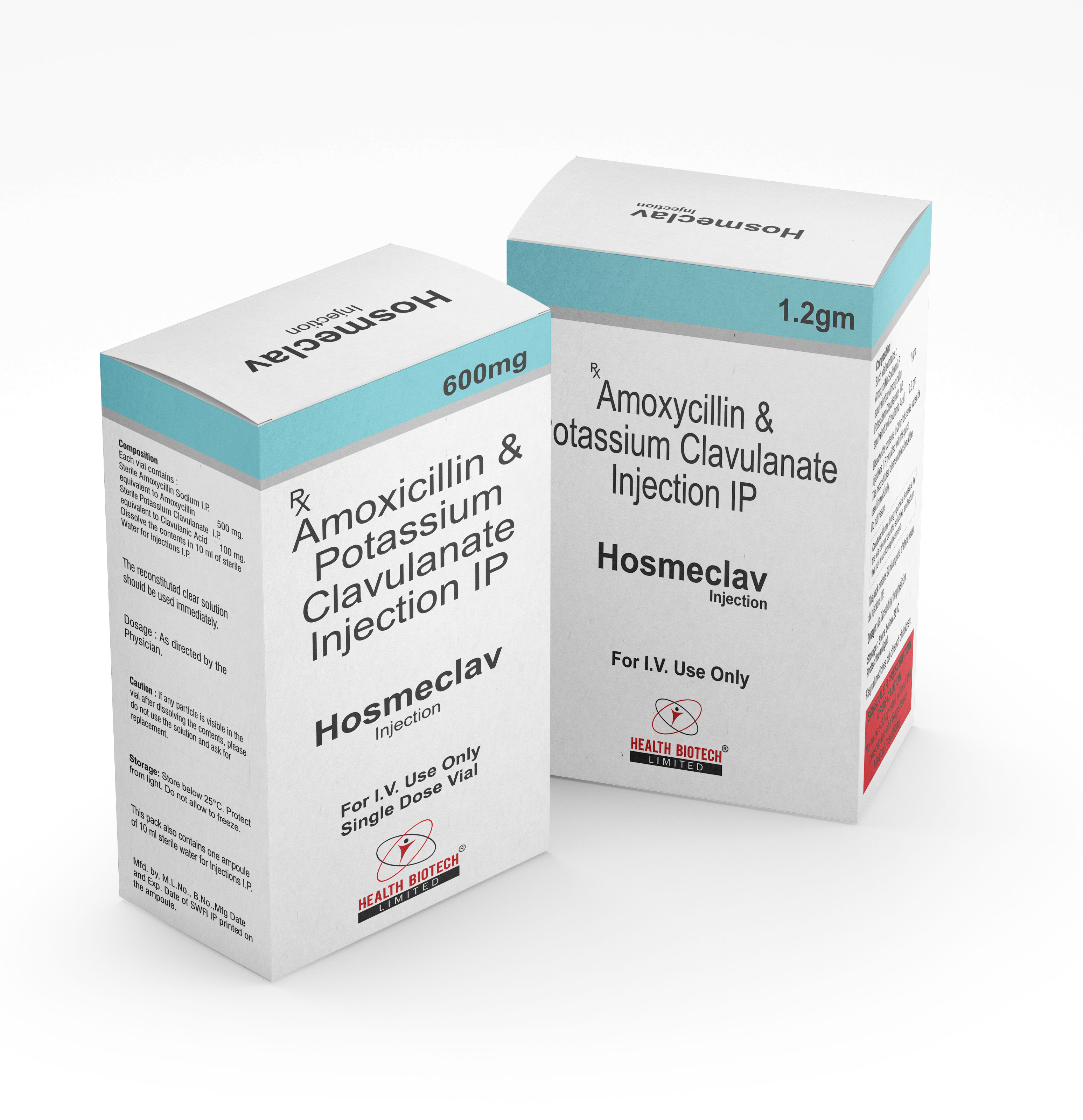 HOSMECLAV - AMOXICILLIN & POTASSIUM CLAVULANATE INJECTION IP 600MG
