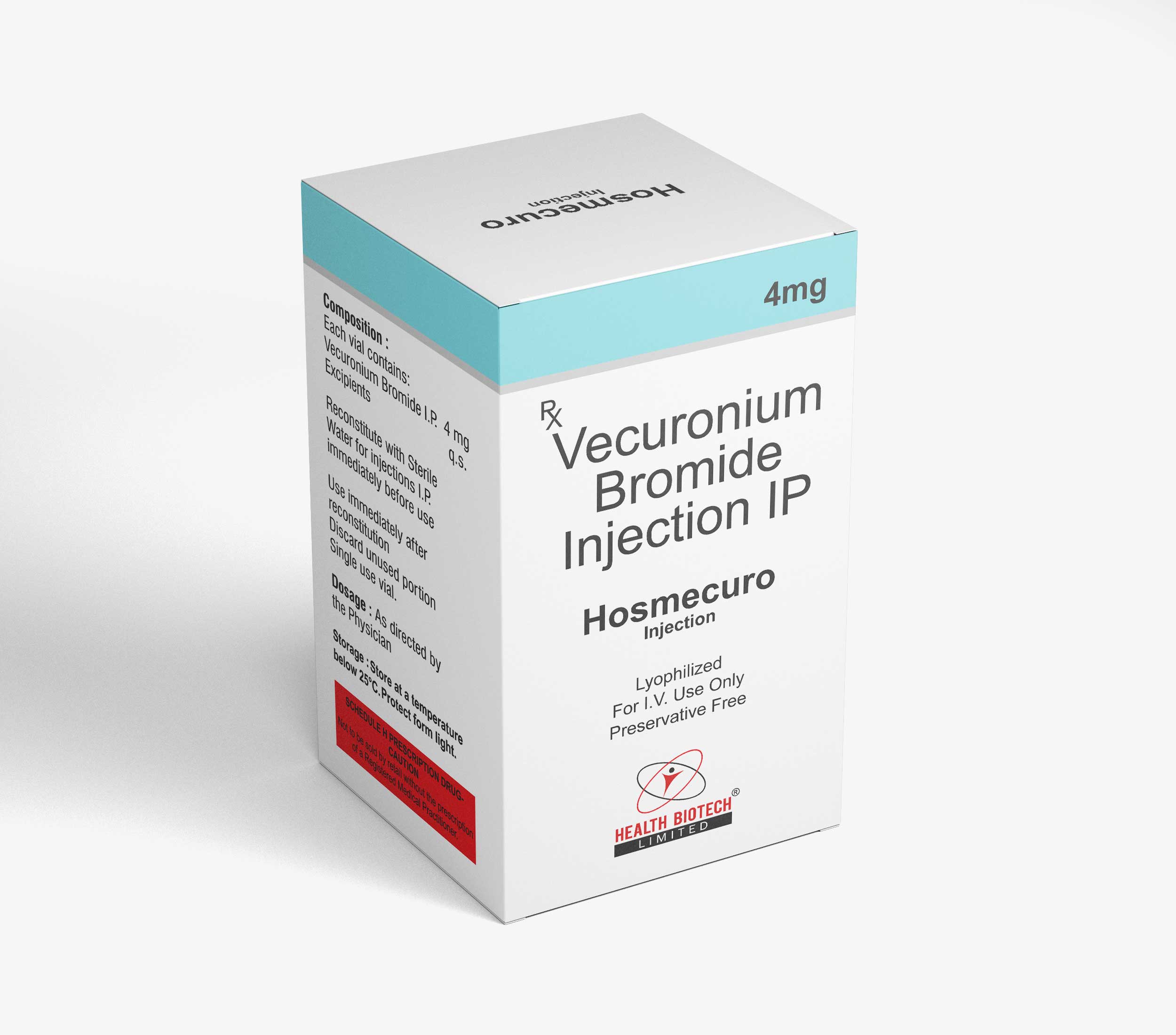 HOSMECURO - VECURONIUM BROMIDE INJECTION IP 4MG