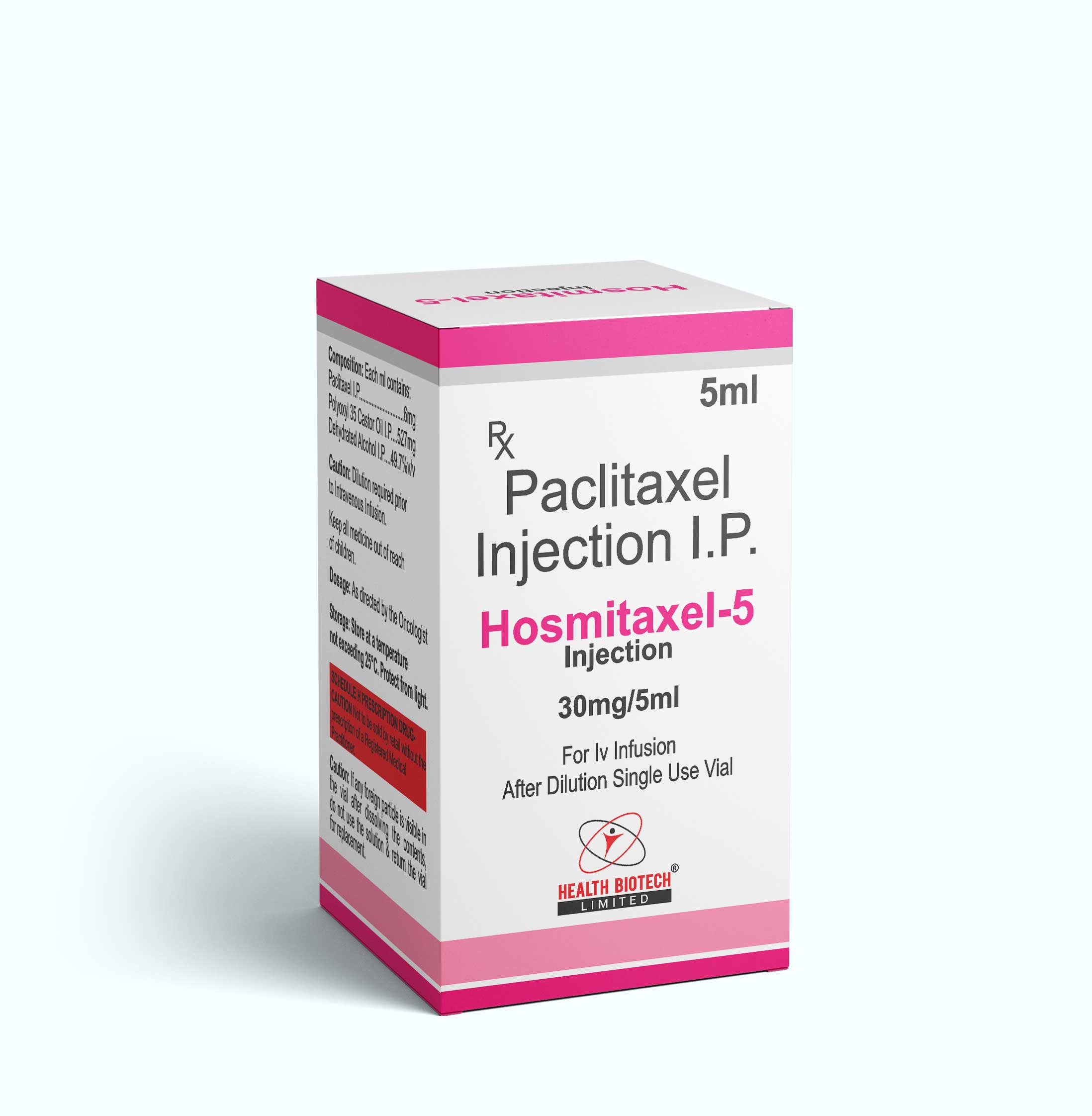 HOSMITAXEL-5 : PACLITAXEL INJECTION IP 30MG/5ML