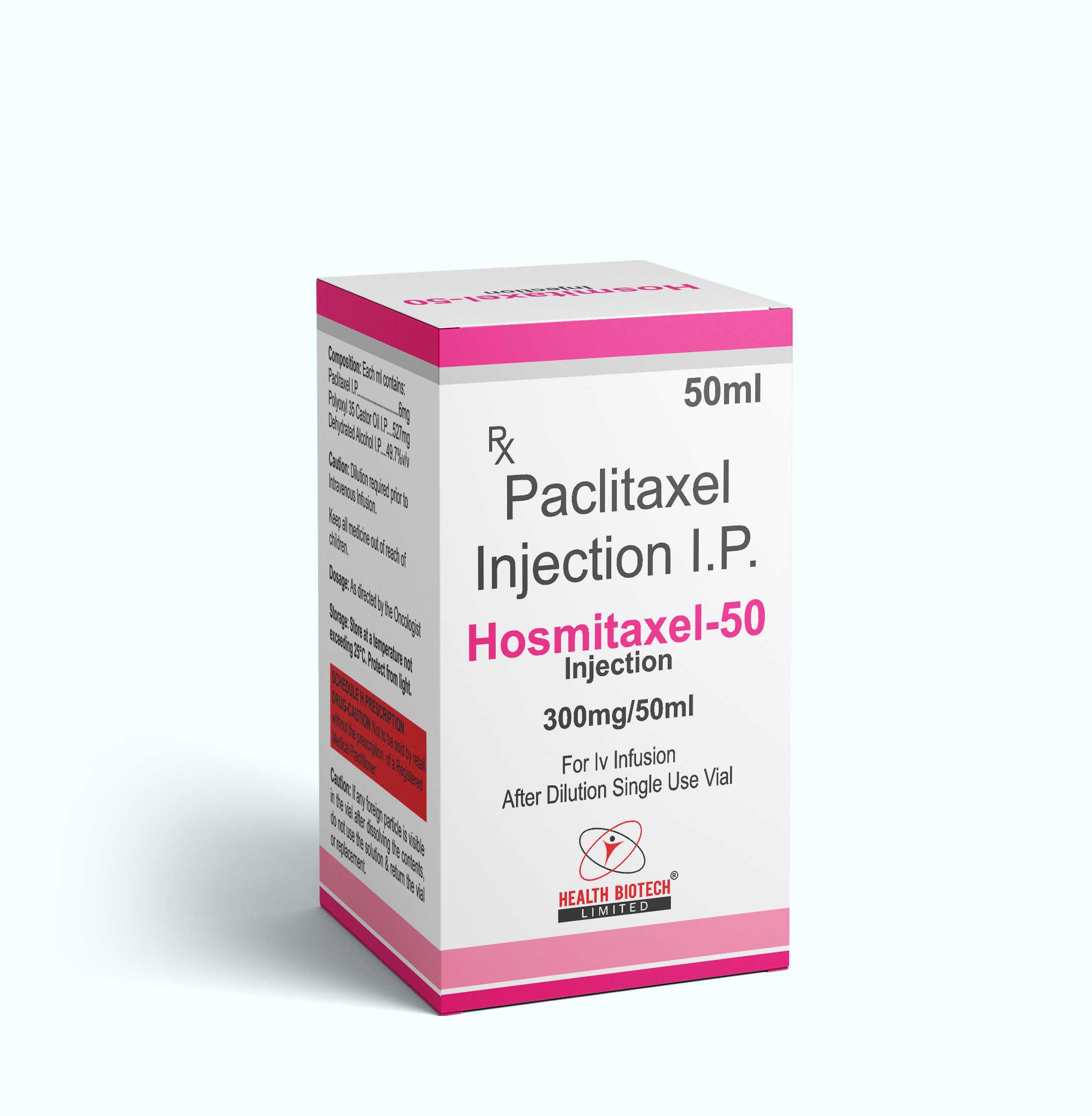 HOSMITAXEL-50 : PACLITAXEL INJECTION IP 300MG/50ML
