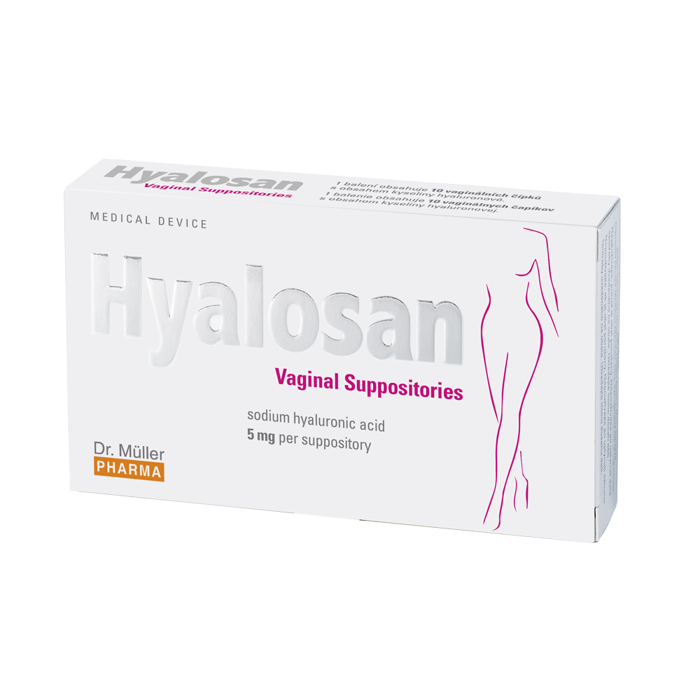 Hyalosan vaginal suppositories, 10 pcs 1