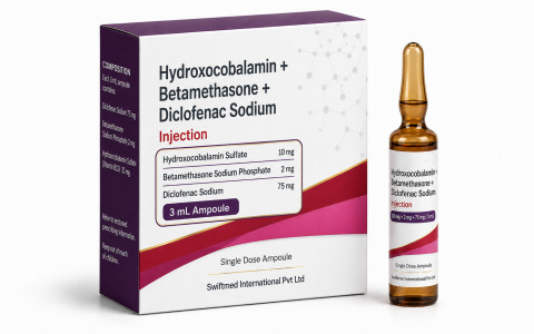 Hydroxocobalamin + Betamethasone + Diclofenac Sodium