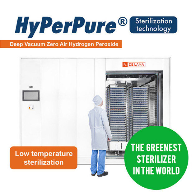 HyPerPure® sterilizer with Hydrogen Peroxide (H2O2) under deep vacuum and zero air