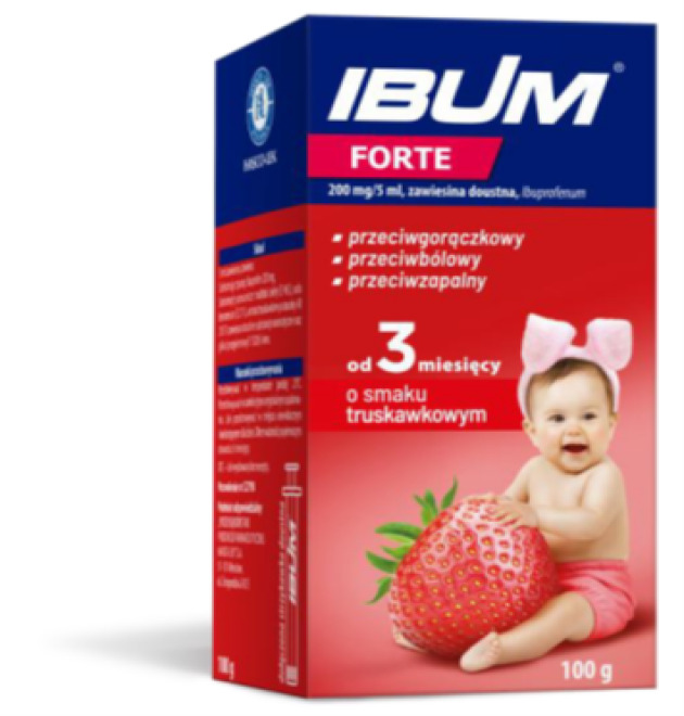 Ibum Forte suspension (Ibuprofen 200 mg / 5 ml)