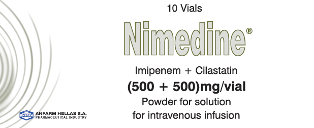 Imipenem + Cilastatin Pd.Sol.Inf  (500+500)mg/Vial (EU CTD Available) 1