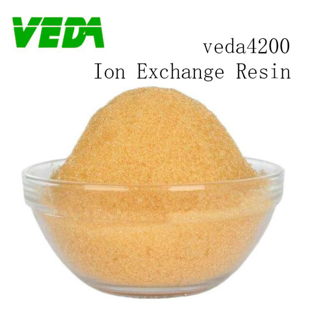 Industrial Demineralization Applications Strong Base Anion Exchange Resin veda4200