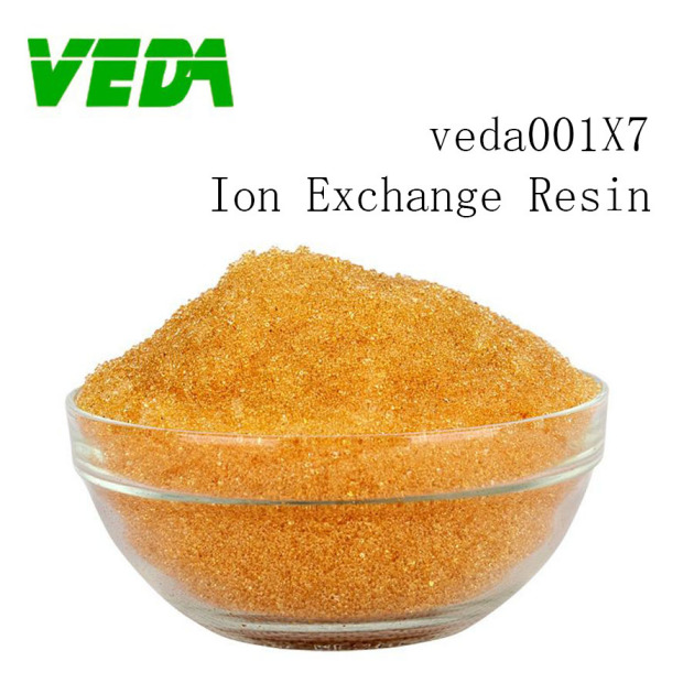 Industrial grade strong acid cation exchange resin for softened water veda001X7