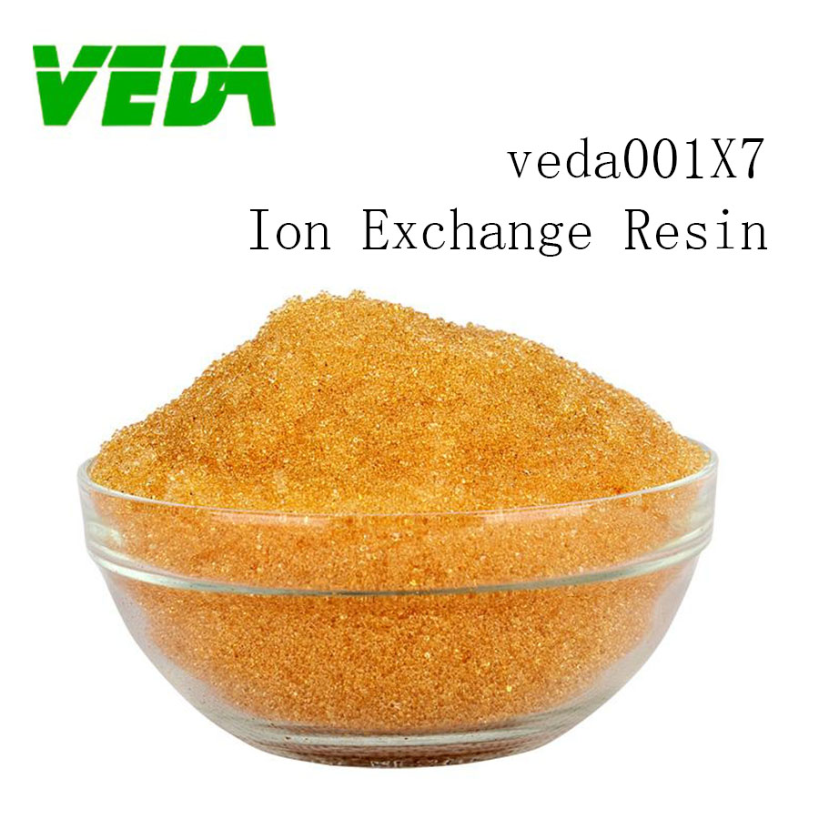 Industrial grade strong acid cation exchange resin for softened water veda001X7