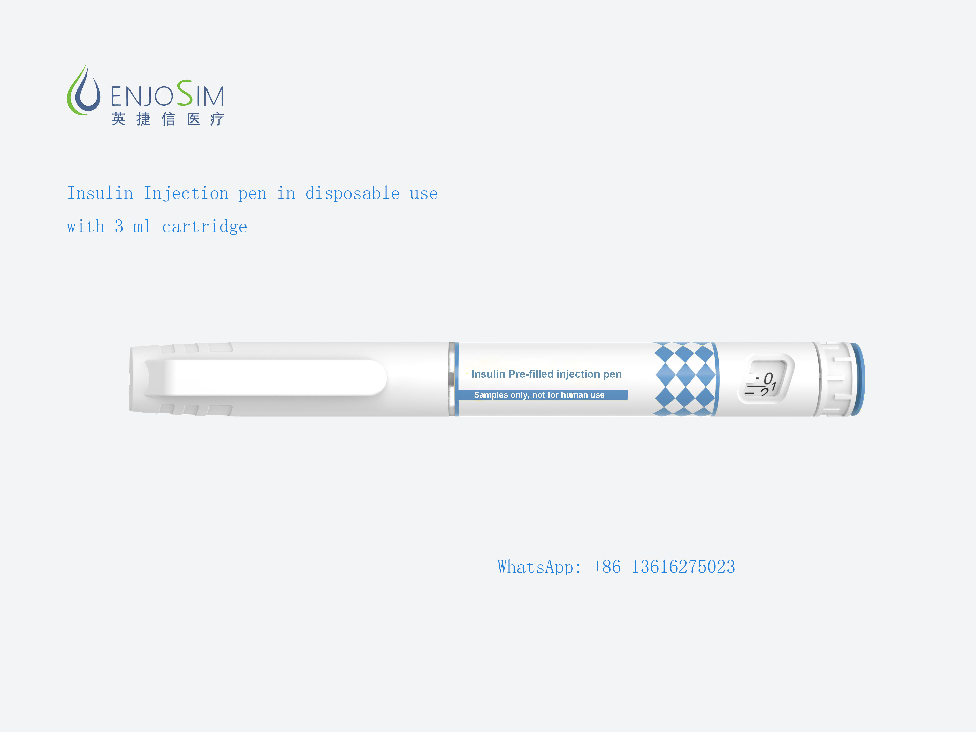 Insulin Injection pen in disposable use with 3 ml cartridge | CPHI Online