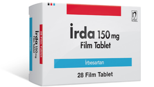 Irda (Irbesartan) 75 mg, 150 mg, 300 mg Film Coated Tablet