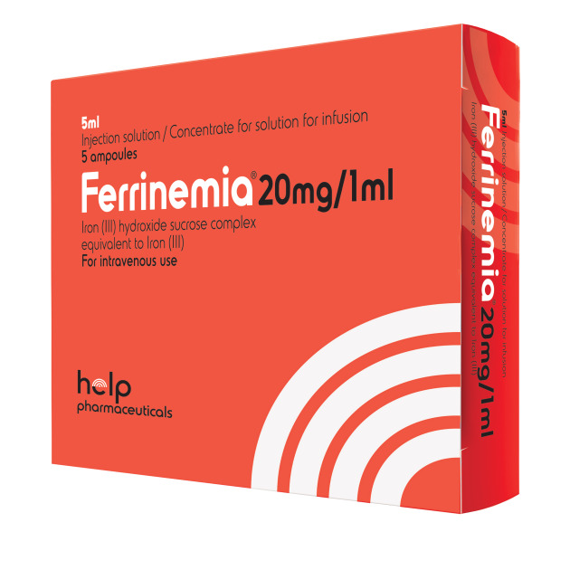 Iron III-hydroxide sucrose complex (Ferrinemia) Cs. Sol. Inf. 20mg/ml